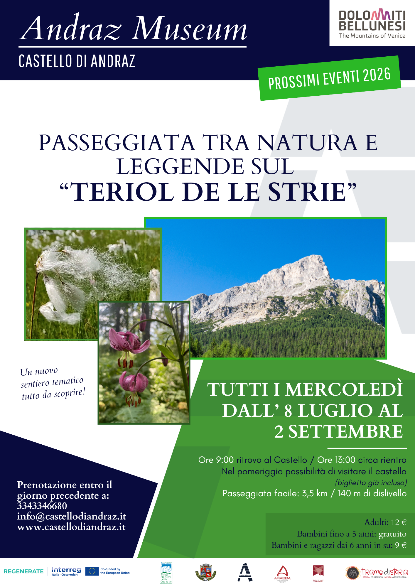 tutti i mercoledì: escursioni...